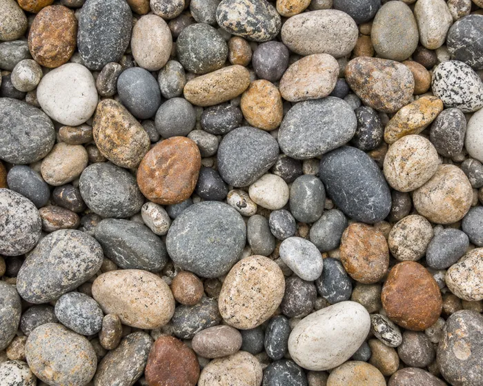 Close view of smooth river rock